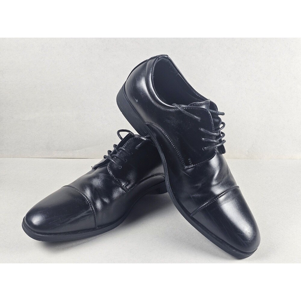 Van Heusen Flex Memory Foam Men’s Size 9 Dress Shoe Turk Style Black